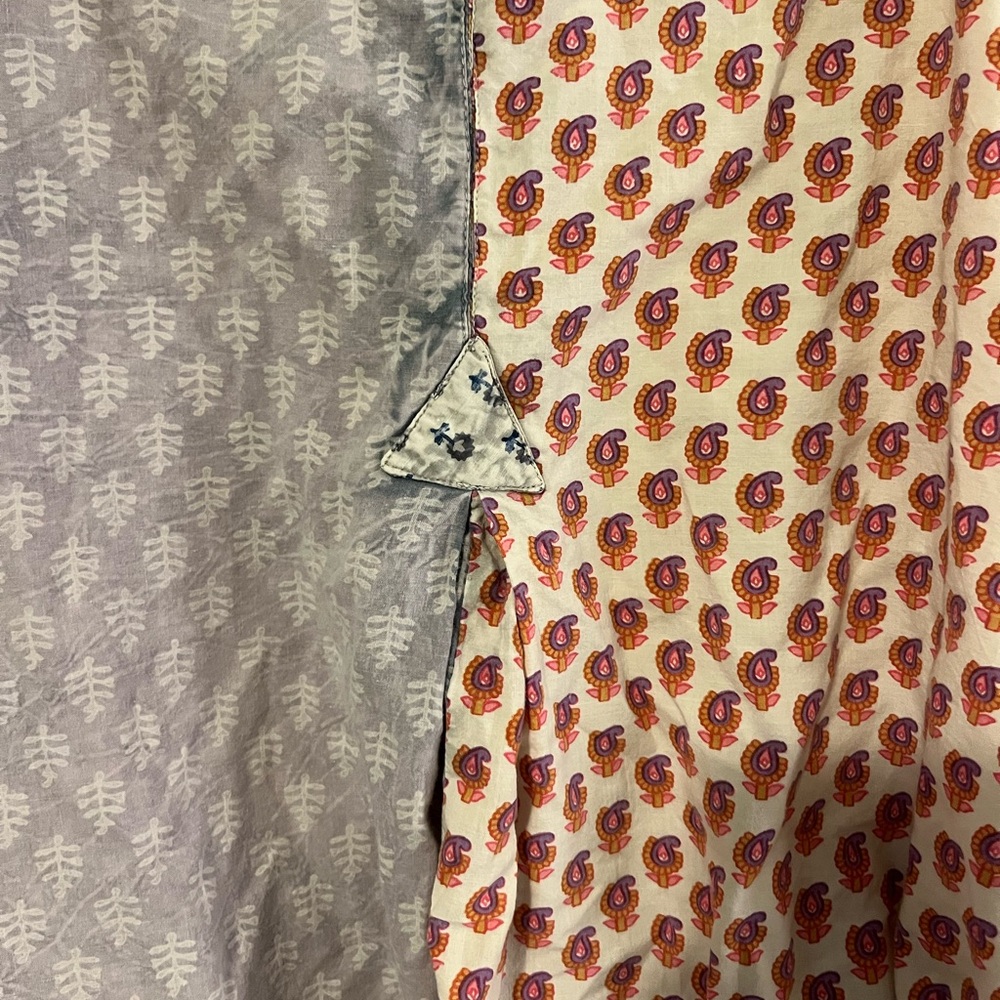 Colorful Patchwork Button-Up Top - image 7